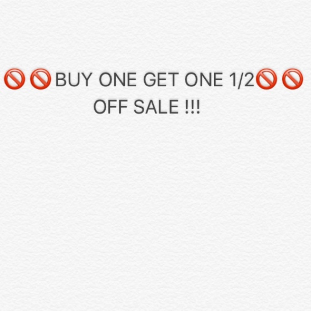 🚫BUY ONE GET ONE 1/2 OFF🚫