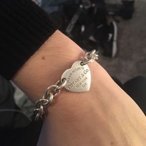 Authentic Tiffany & Co. heart shaped bracelet