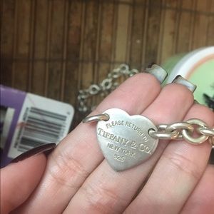 Authentic Tiffany & Co. heart shaped necklace
