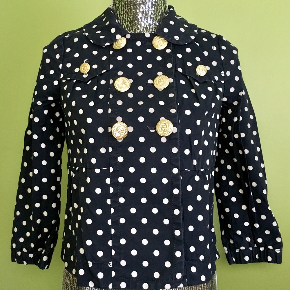 Juicy Couture Polka Dot Cropped Jacket