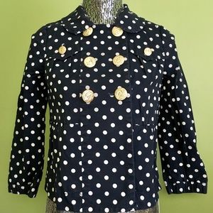 Juicy Couture Polka Dot Cropped Jacket