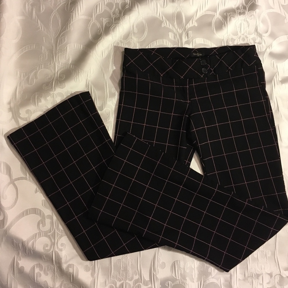 Black/Pink Low Rider Pants
