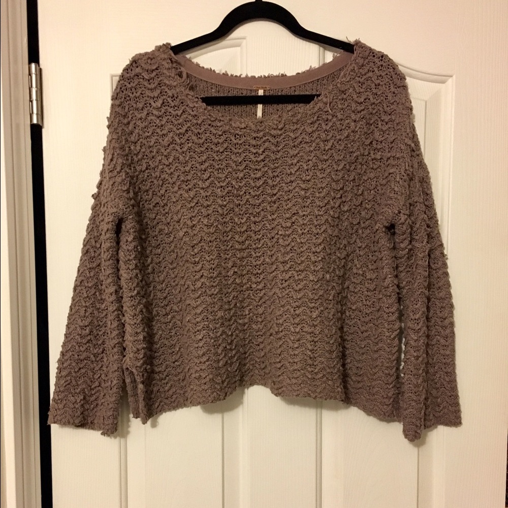 Free People Light Purple Knit Sweater