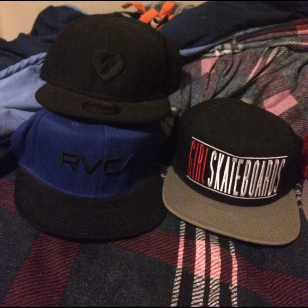 RVCA, Mystery, Girl skateboards, Bulls, Choclate..