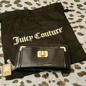 NEW🖤JUICY COUTURE PATENT LEATHER WALLET