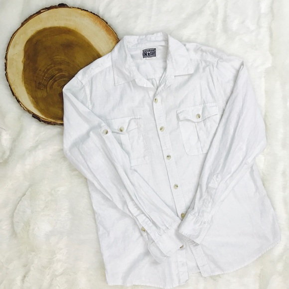 Converse One Star Button Down Long Sleeve Ivory - Picture 1 of 4