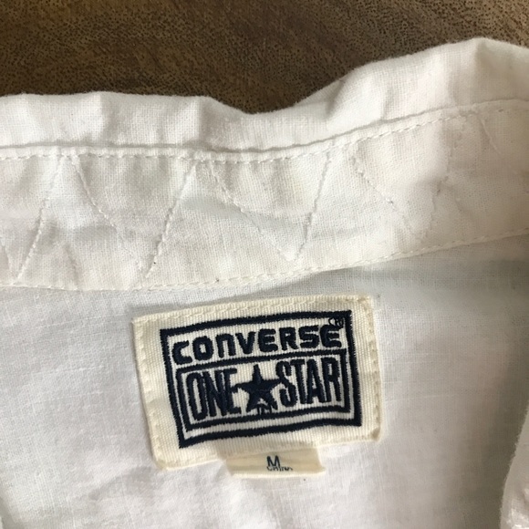 Converse One Star Button Down Long Sleeve Ivory - Picture 2 of 4