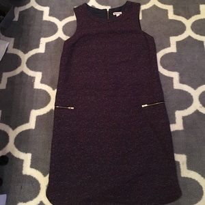 Vintage inspired tweed shift dress with pockets