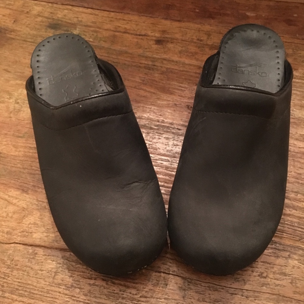 Dansko black mules