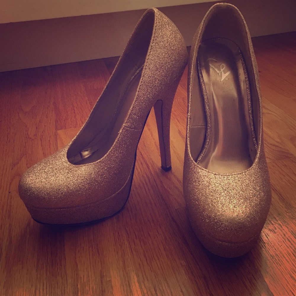 Gold heels
