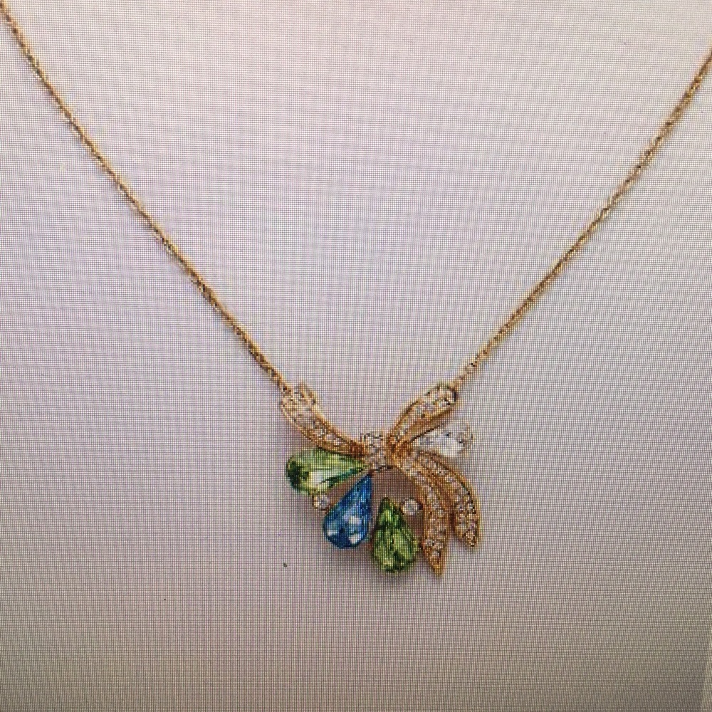 Rose Gold Plated colorful Necklace