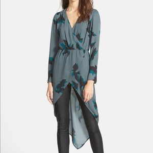 Nordstrom Leith Pull Over High Low Blouse