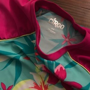 Entire set- bikini bottoms, shorts, top, cover up