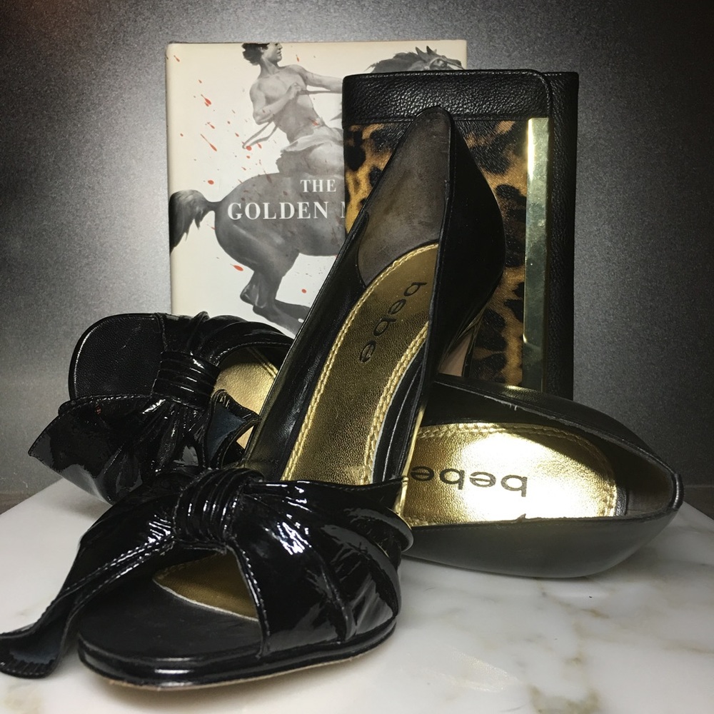 Bebe 🎪 Patent Leather Bow Stilettos