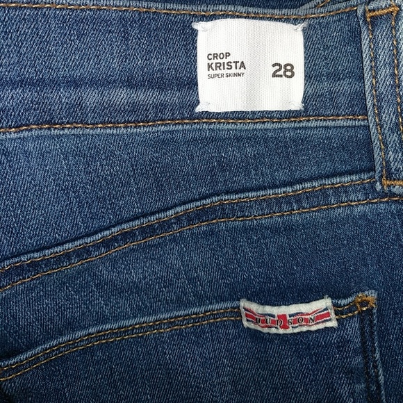Hudson Krista Crop Super Skinny Jeans Everlasting - Picture 3 of 5