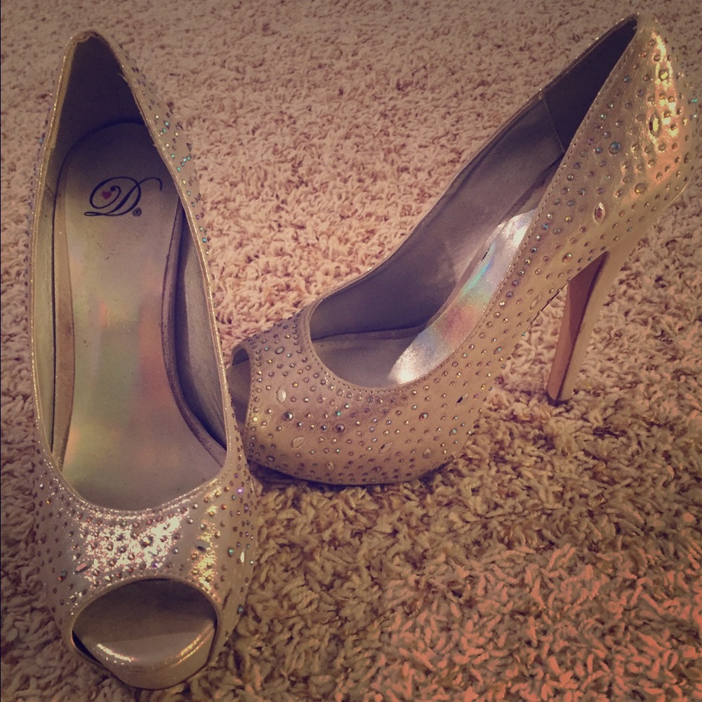 Glitter heels