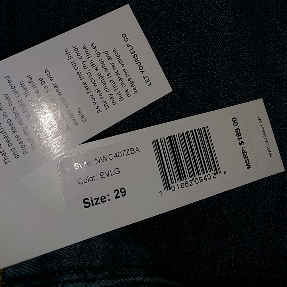 Hudson Krista Crop Super Skinny Jeans Everlasting - Picture 4 of 5