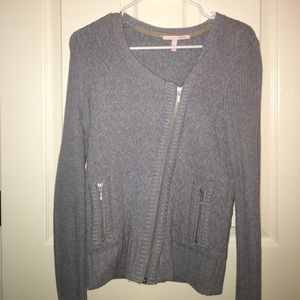 Crossover Zipper Sweater
