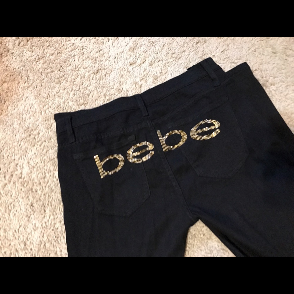Bebe black skinnies