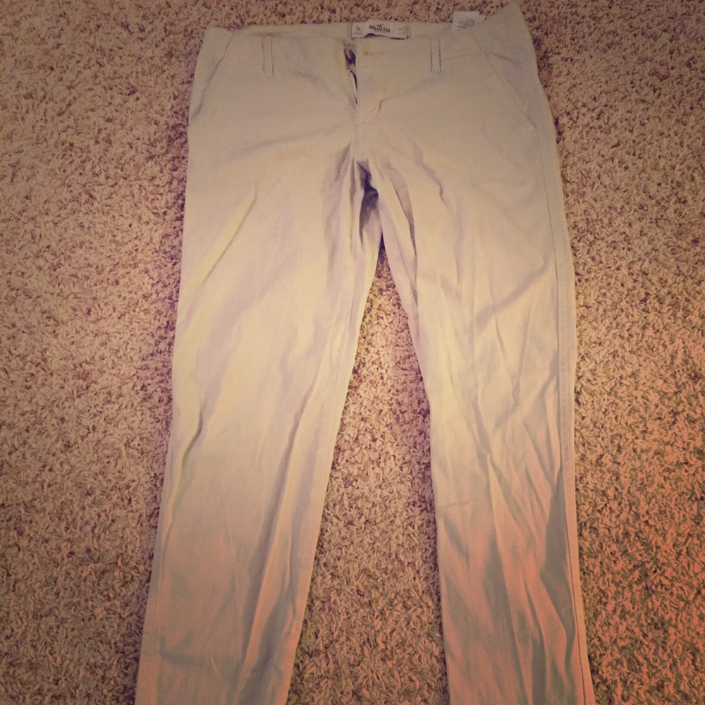 Khaki hollister pants