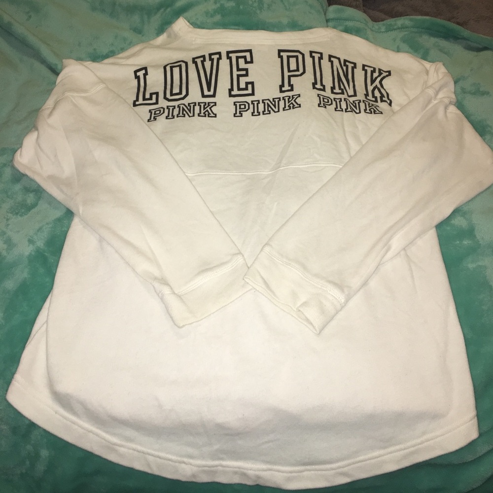 PINK white long sleeve