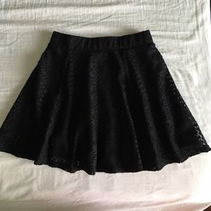 Black skater skirt