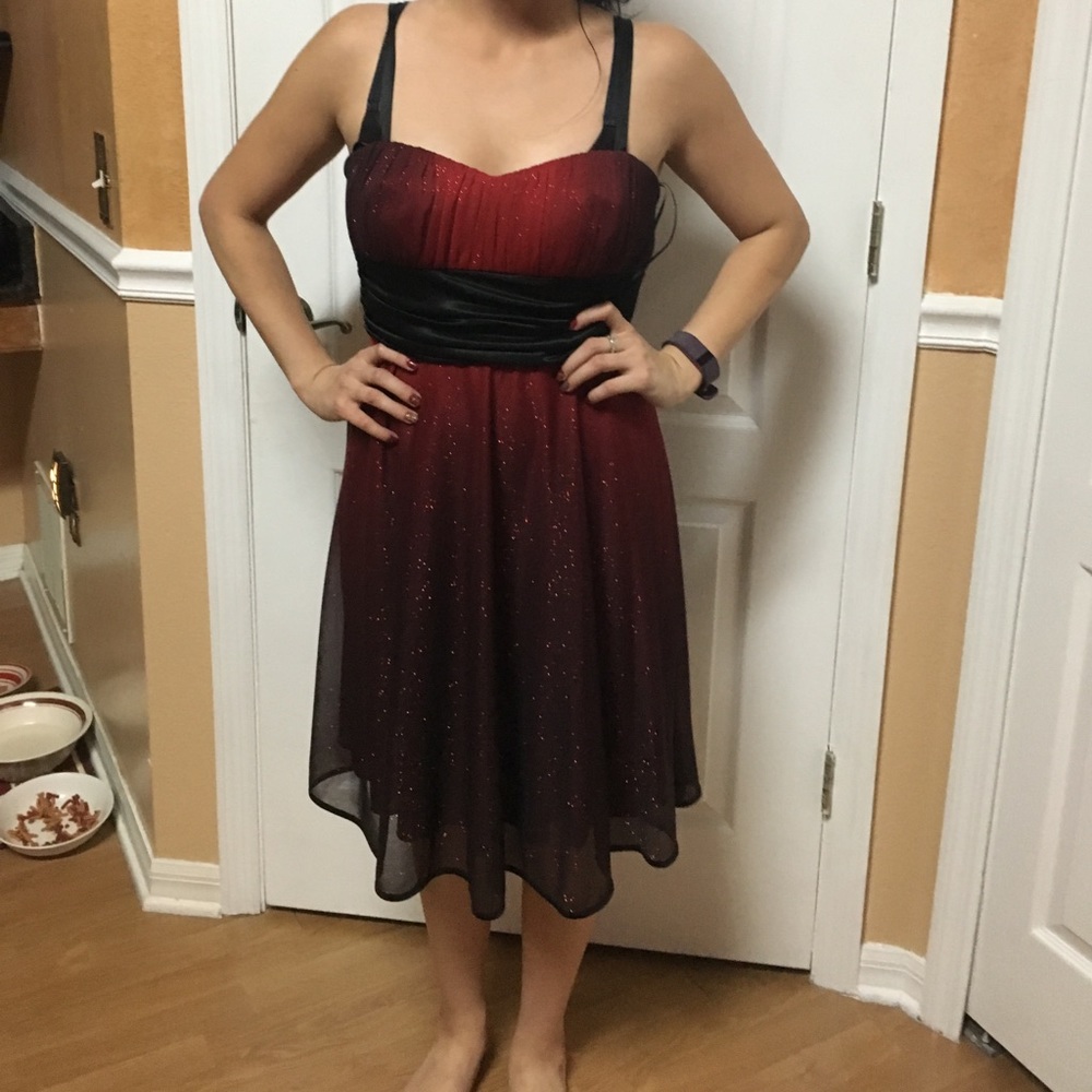 Black and red dress