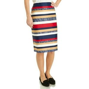 ⚡MOVING SALE! Striped Pull-On Pencil Skirt