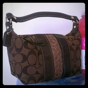Chocolate brown Coach purse