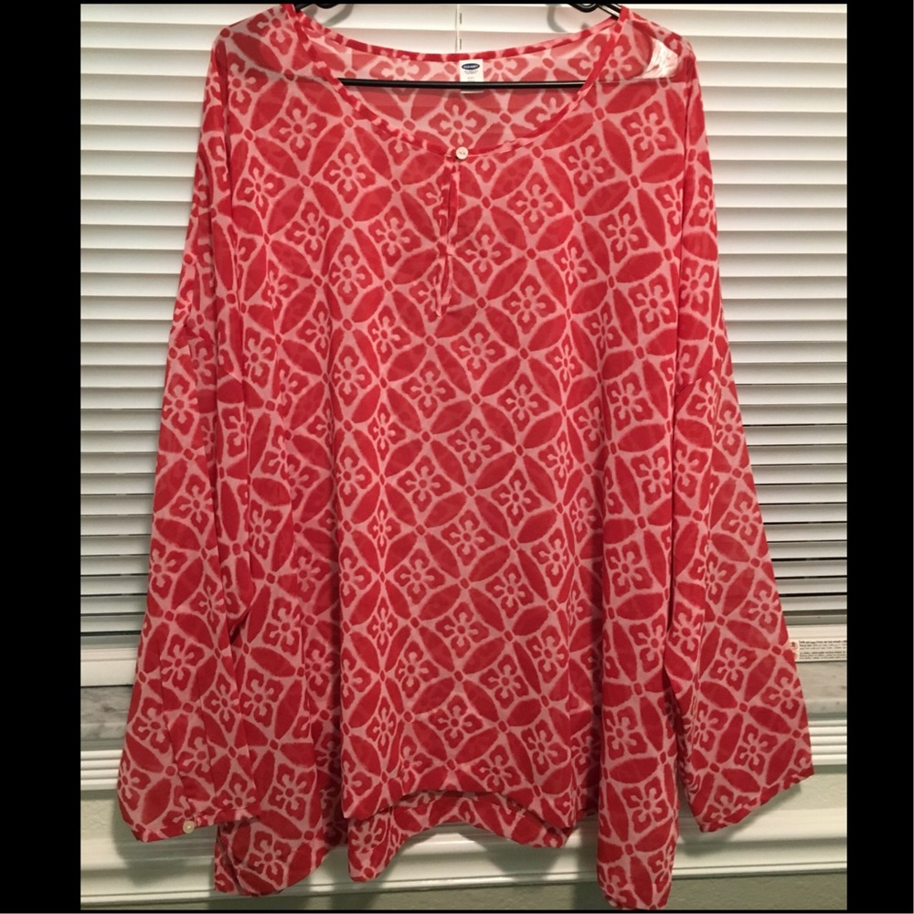 Semi-sheer Tunic Top - NWOT