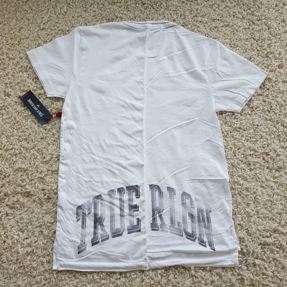 Men's True Religion T-shirt White M L New - Picture 5 of 8