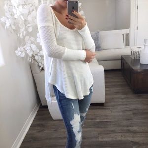 REPOSH* Ivory Winter Waffle