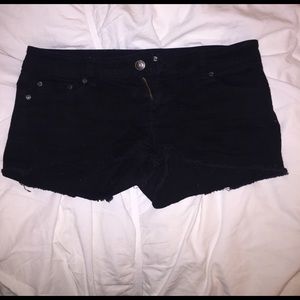 Comfy Black Denim Shorts