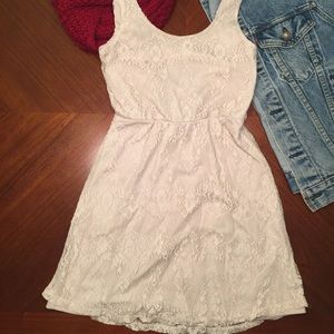 Lace Cream Fulltilt Dress