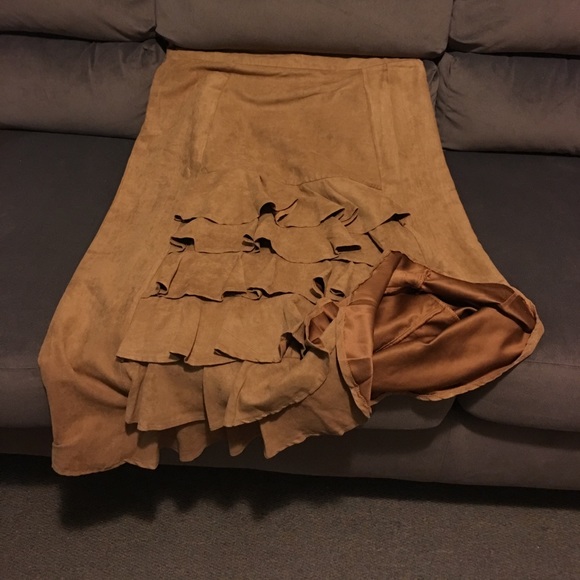 Faux suede skirt - Picture 4 of 4