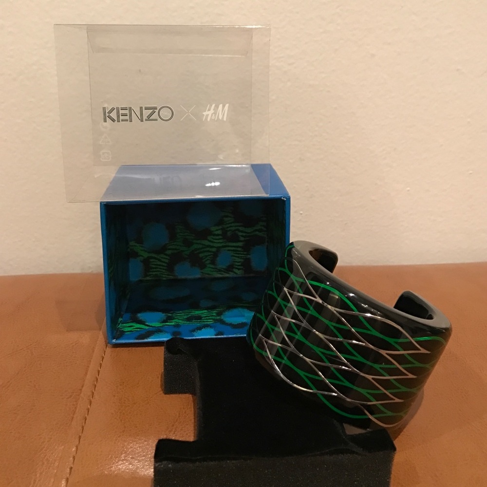 Kenzo x HM Wide Cuff Acrylic Bracelet NIB