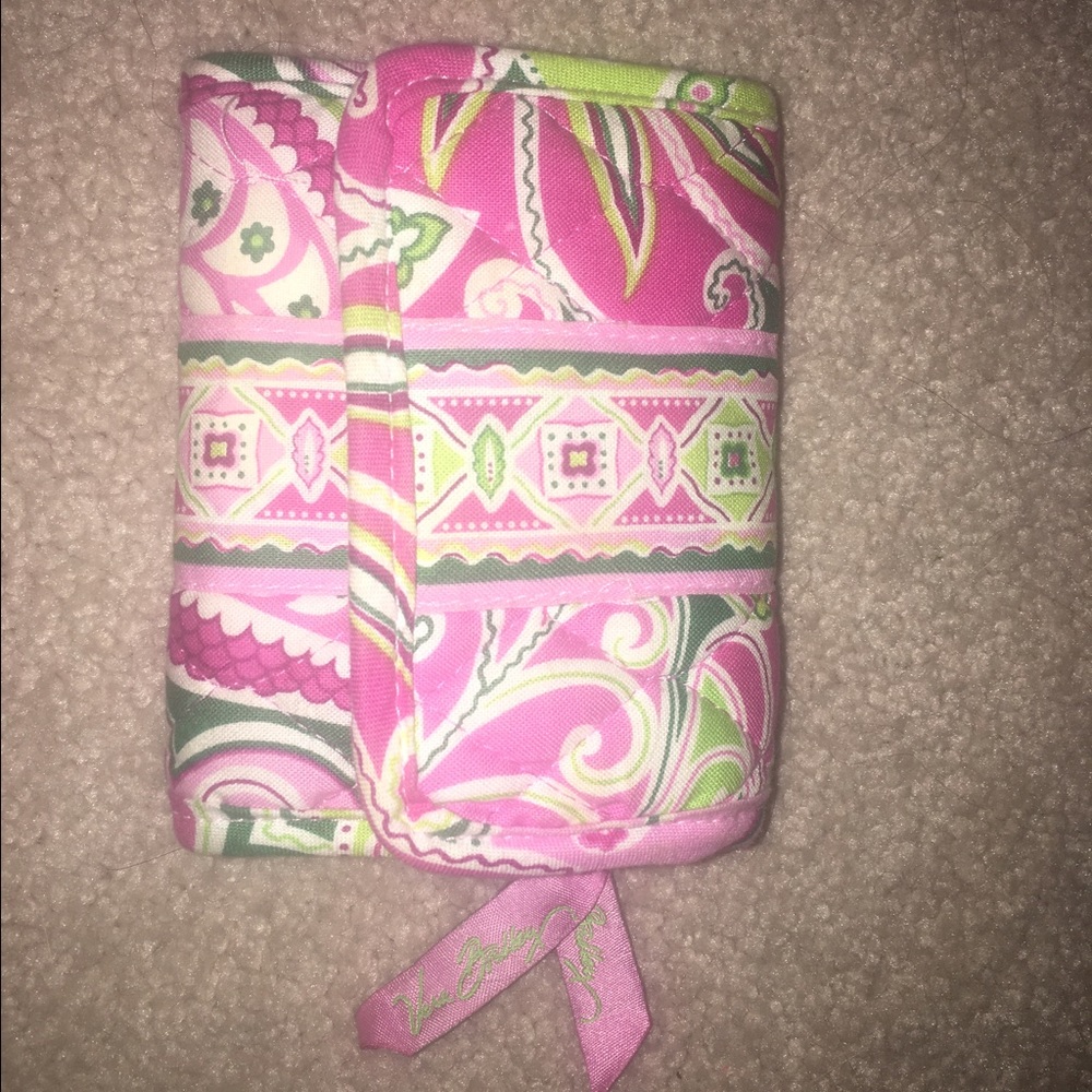 Cute Vera Bradley pink and green paisley wallet
