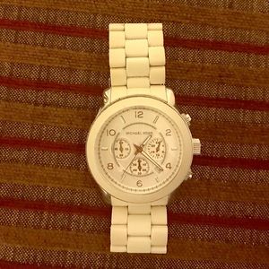 Men's Michael Kors White Ceramic Watch