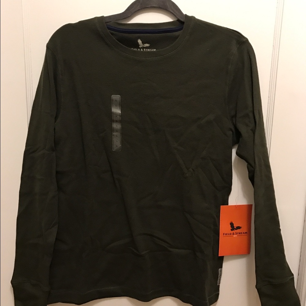 Hunter Green thermal long sleeve shirt