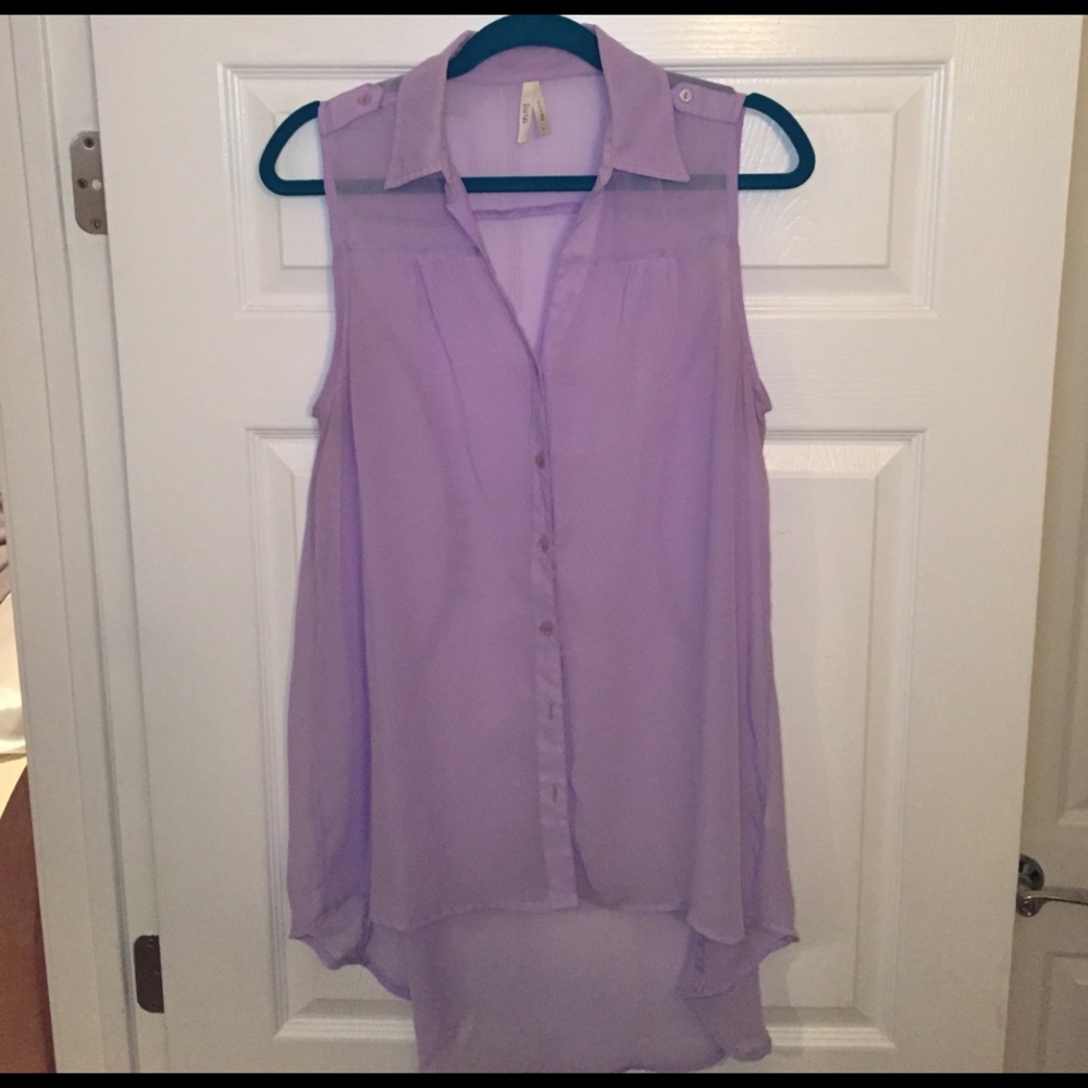 Lavender Sleeveless Top