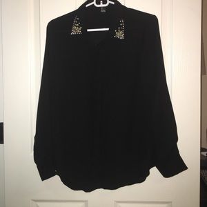 Jeweled Button up Shirt