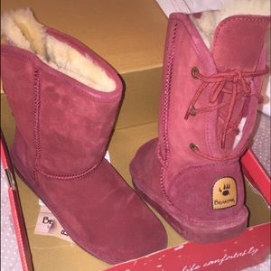 Suede Bear Paw boots