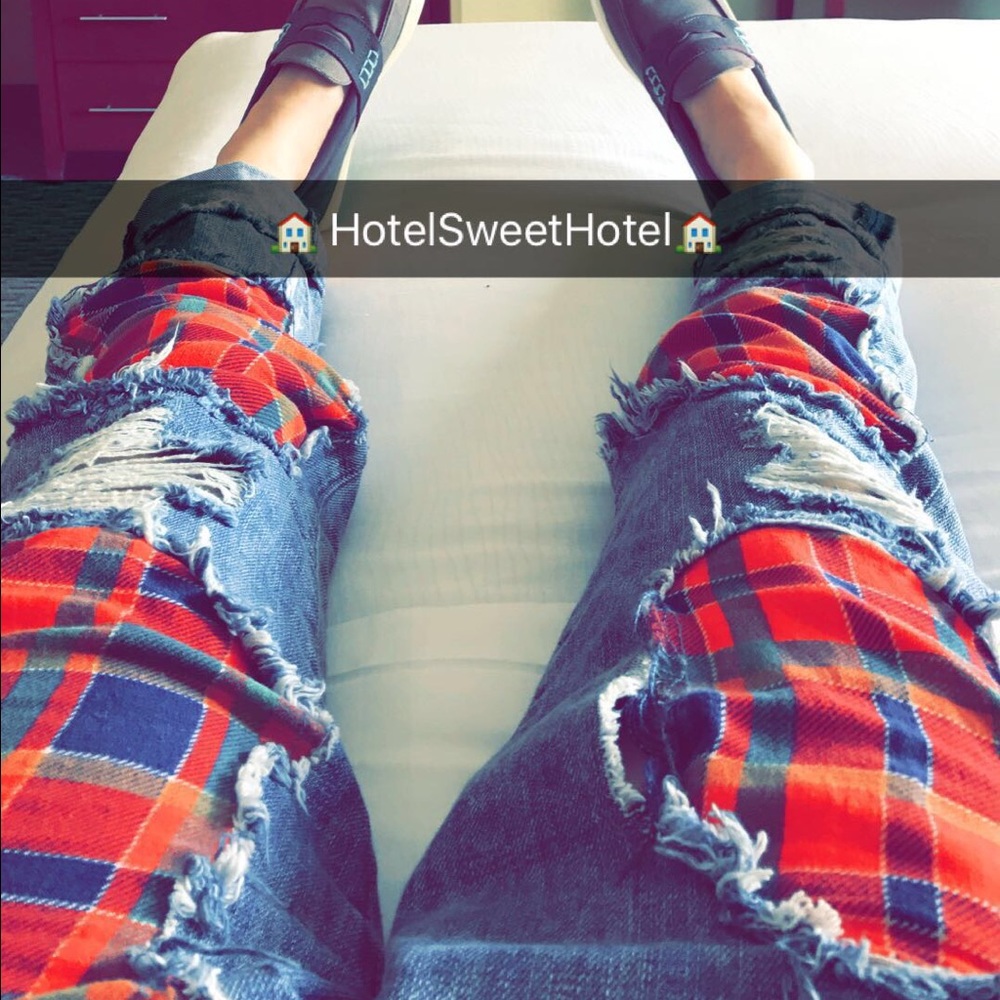 Carmar patchwork denims