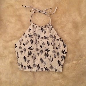 Cactus Print Halter top
