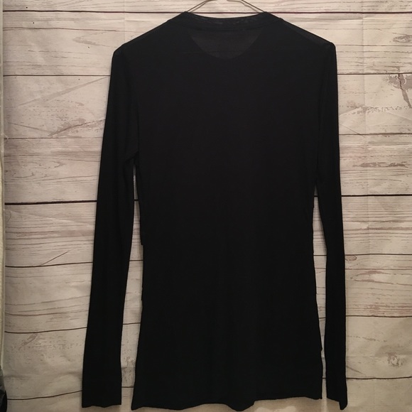 Diane Von Furstenberg Size P black top - Picture 4 of 8
