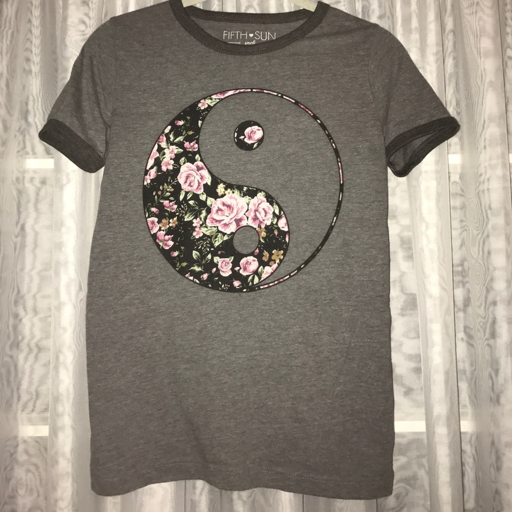 Yin Yang Floral Tee