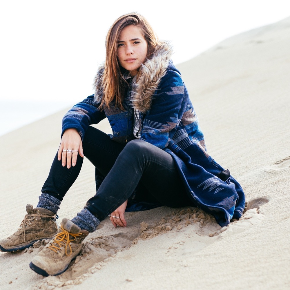 BB Dakota || Aztec Navy Fur Coat