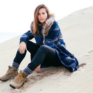 BB Dakota || Aztec Navy Fur Coat