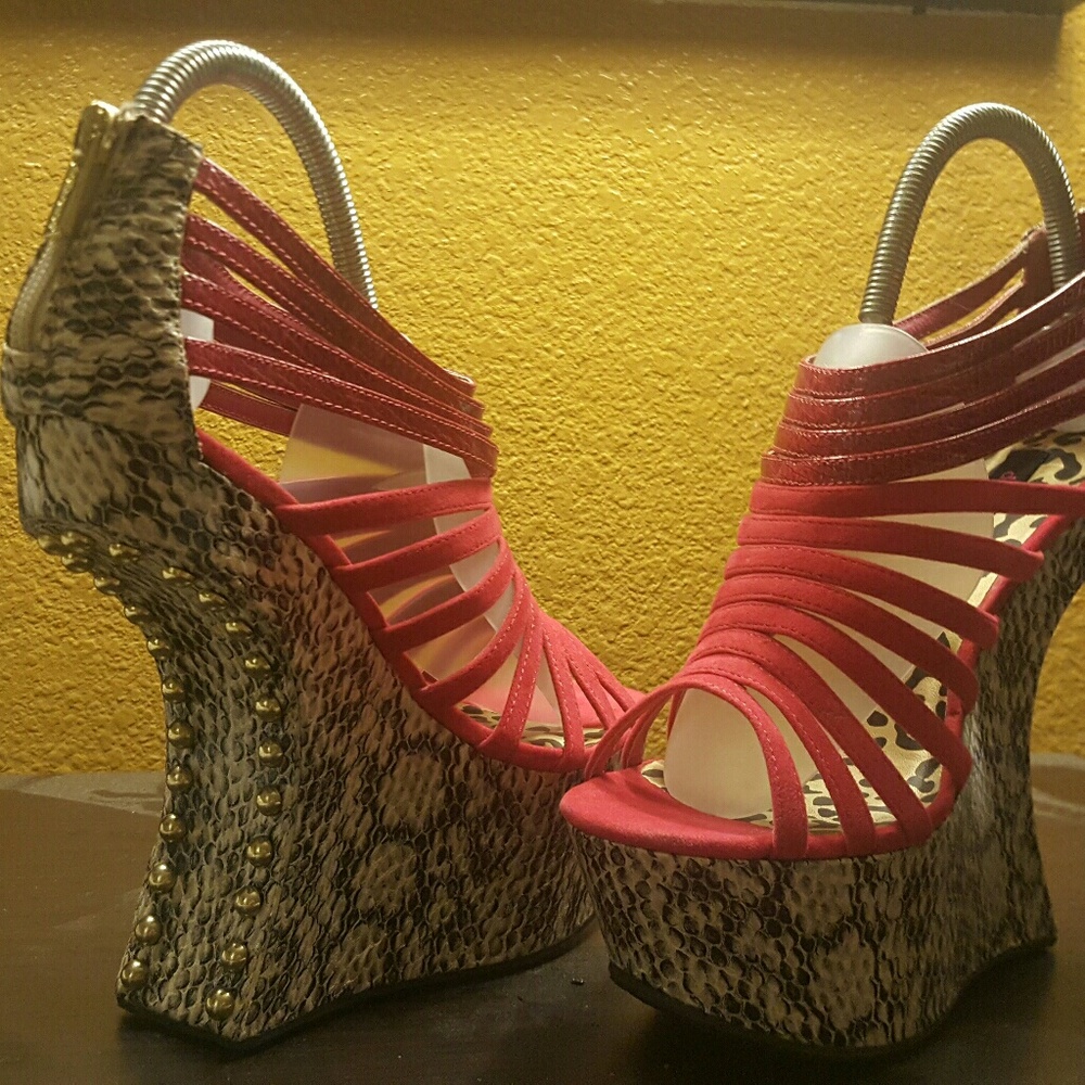 Snakeskin Reverse Stilettos