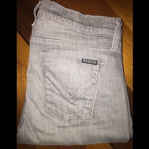 HUDSON "Krista" Super Skinny Jeans - Grey